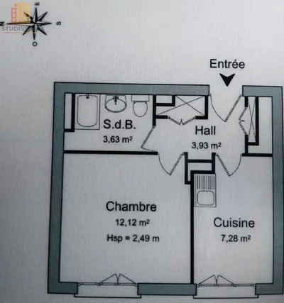 Studio à Échirolles