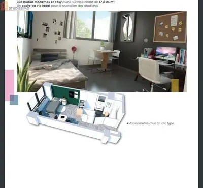 Studio à Villeneuve-d'Ascq