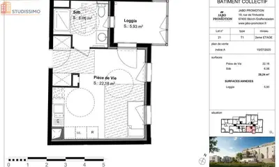 Studio à Strasbourg