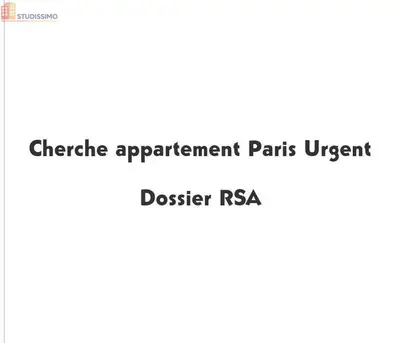 Studio à Paris