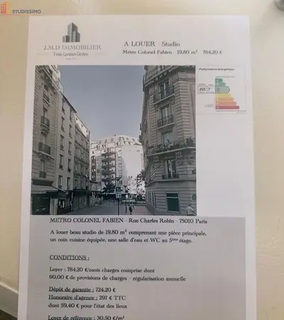 Studio à Paris