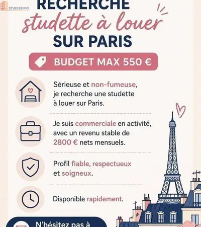 Studio à Paris