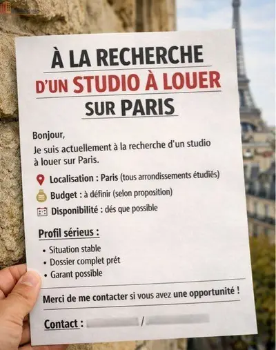 Studio à Paris