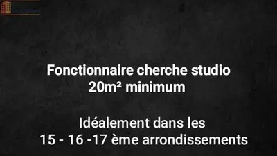 Studio à Paris
