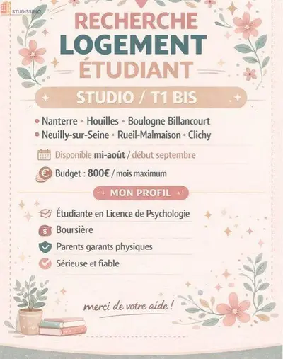 Studio à Nanterre