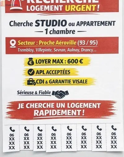 Studio à Sevran