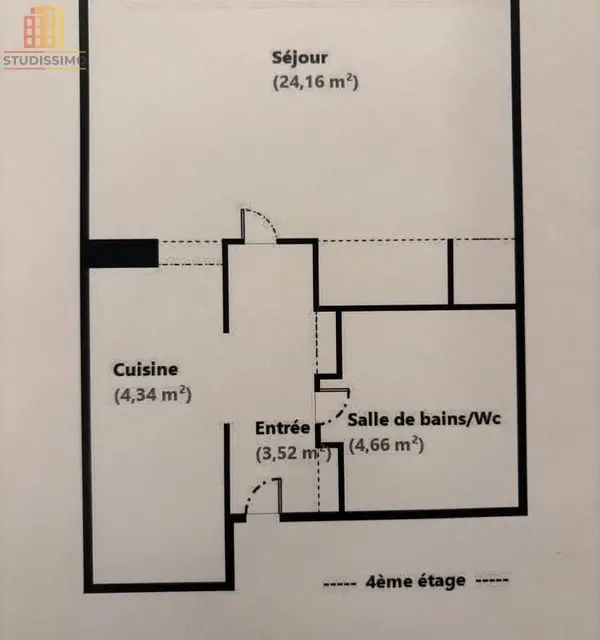 Studio 36m² Paris 8e Friedland - Transformable en 2 pièces - Photo 4