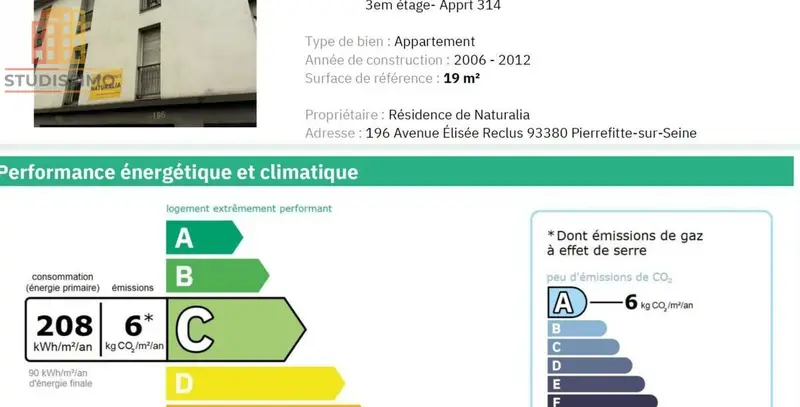 Studio 19m² Saint-Denis - Fonctionnel, lumineux - Photo 1