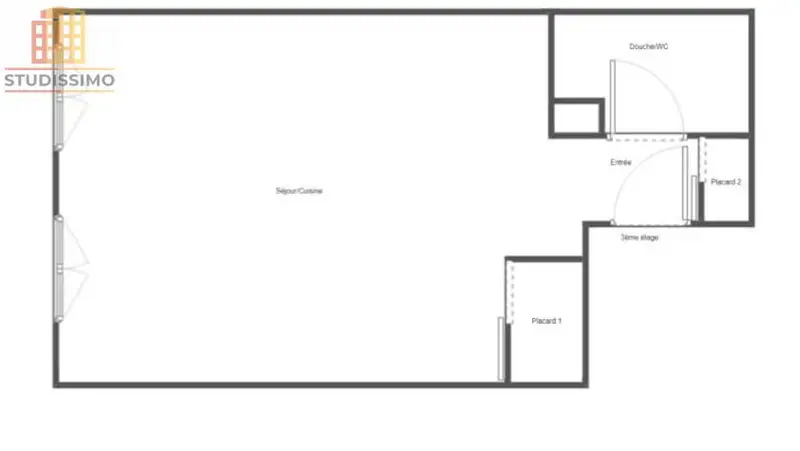 Studio 32m² Lyon 3e Montchat - Dernier étage, lumineux - Photo 2