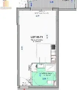 Studio 33m² Le Tholonet 13100 - Neuf, terrasse 6m² - Photo 2