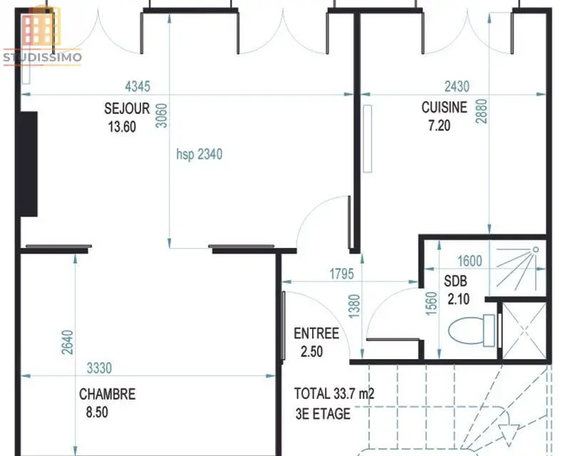 Studio 34m² Marseille 2e - De charme, très lumineux - Photo 1