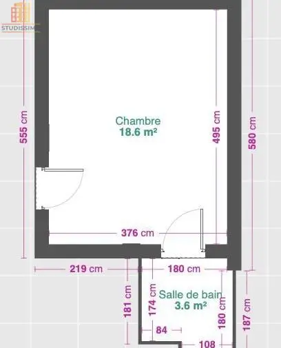 Studio 22m² Marseille 6e - Rue Saint-Jacques - Photo 2