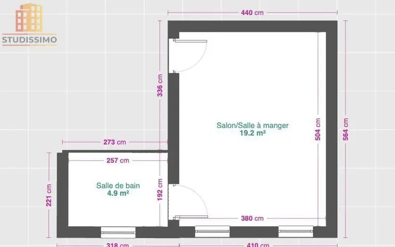 Studio 24m² Marseille 6e - Rue Saint-Jacques, calme - Photo 2