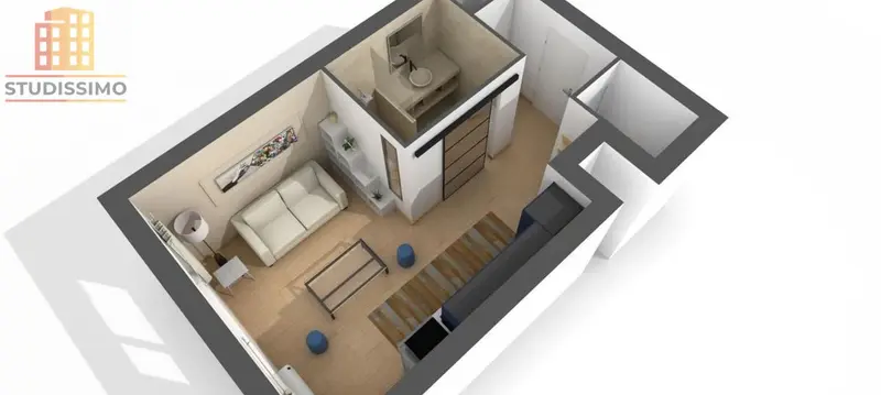 Studio 23m² Cannes - 1er étage, DPE C - Photo 3