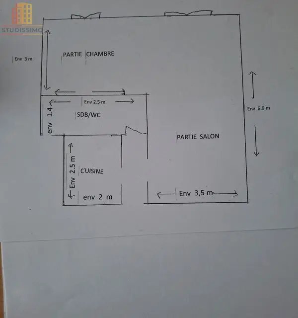 Studio 45m² Cannes Pointe Croisette - Cave, très bon état - Photo 2