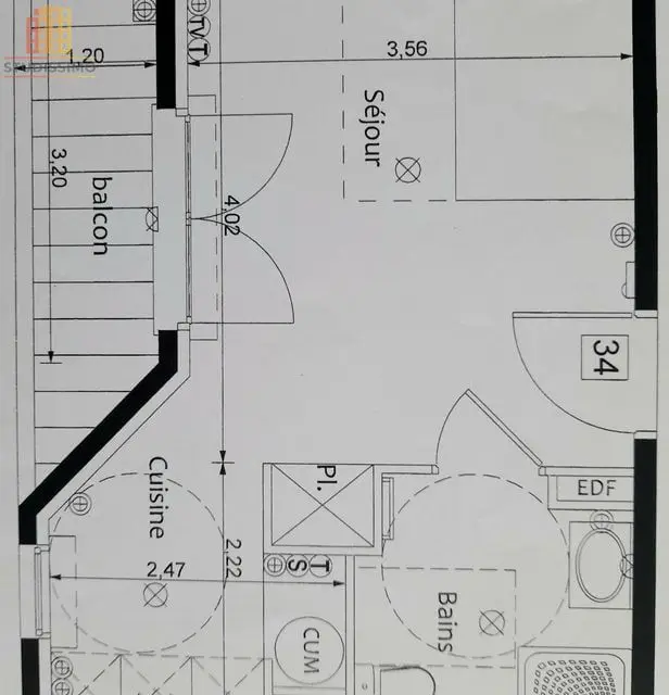 Studio 24m² Nice centre - Étage élevé, DPE C - Photo 2