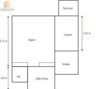 Studio 23m² Nantes - Résidence senior - Photo 2