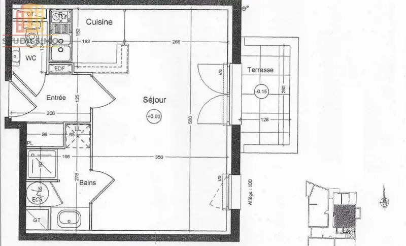 Studio 29m² Treillières - Lumineux, proche commerces - Photo 2