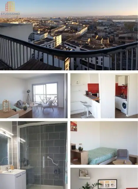 Studio 28m² Bordeaux gare - Dernier étage, vue panoramique - Photo 1