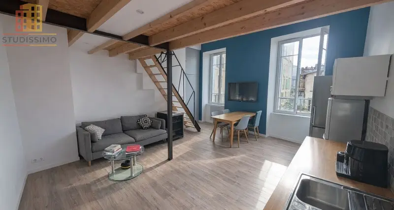 Studio 41m² Vienne centre-ville - Mezzanine - Photo 1