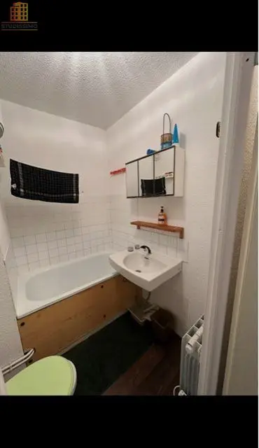 Studio 18m² Le Haut-Bréda 38580 - Balcon, casier à ski - Photo 2