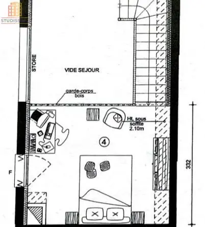 Studio 34m² Rouen Châtelet - Parking, balcon - Photo 2
