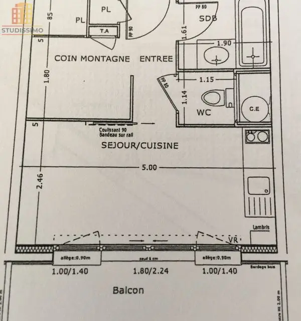 Studio 26m² Saint-Sorlin-d'Arves - Parking couvert fermé - Photo 2