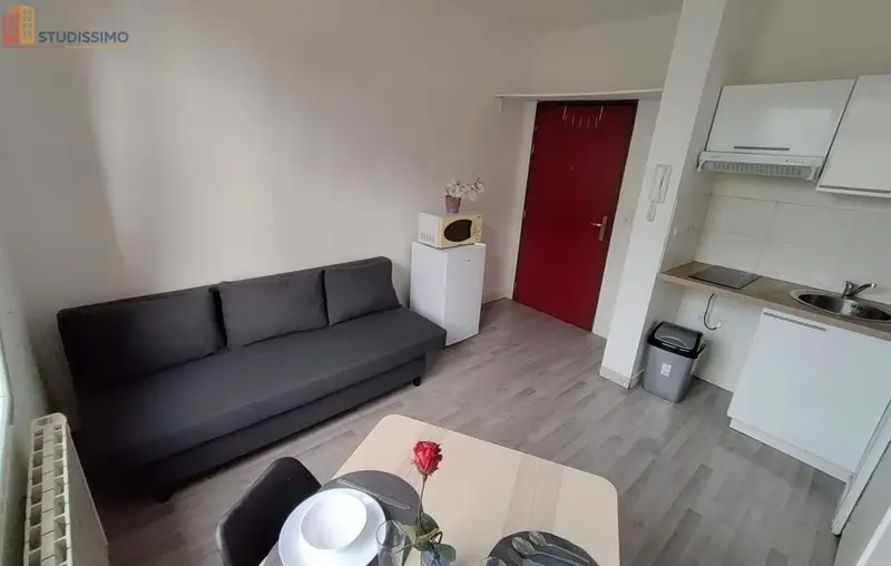 Studio meublé 14m² Saint-Quentin - Meublé, DPE D - Photo 2