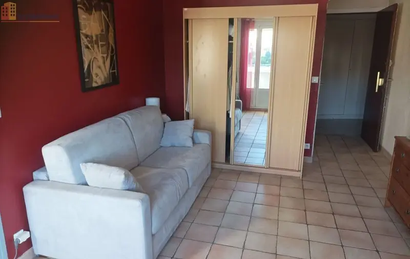 Studio meublé 25m² Nice Ouest Californie - Dernier étage, lumineux - Photo 1