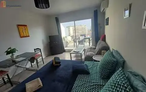 Studio meublé 32m² Antibes - Terrasse 12m², lumineux - Photo 1