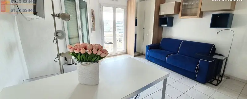 Studio meublé 30m² Nice centre - 7e étage, lumineux - Photo 1