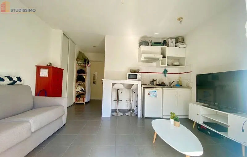 Studio 21m² Nice 06200 - Meublé, 3e étage - Photo 3
