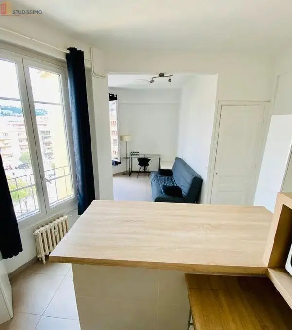 Studio meublé 24m² Nice 06100 - Étage élevé, lumineux - Photo 4