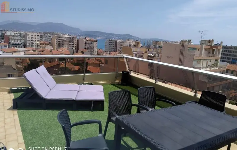 Studio 27m² Nice 06200 - Vue mer, meublé - Photo 1