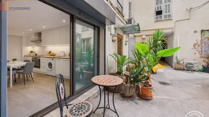Studio 23m² Nice centre - Meublé, coin nuit séparé - Photo 2