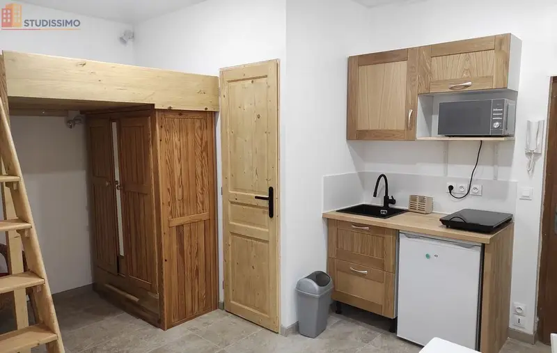 Studio meublé 15m² Aubenas centre - Meublé, lumineux - Photo 1