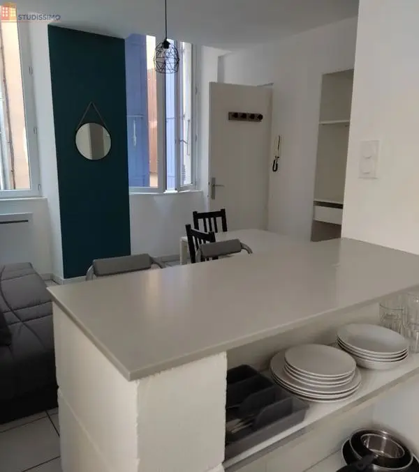 Studio meublé 18m² Aubenas centre - Rénové, lumineux - Photo 2