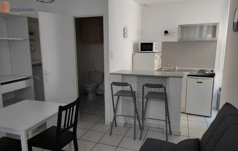 Studio meublé 18m² Aubenas centre - Rénové, lumineux - Photo 1