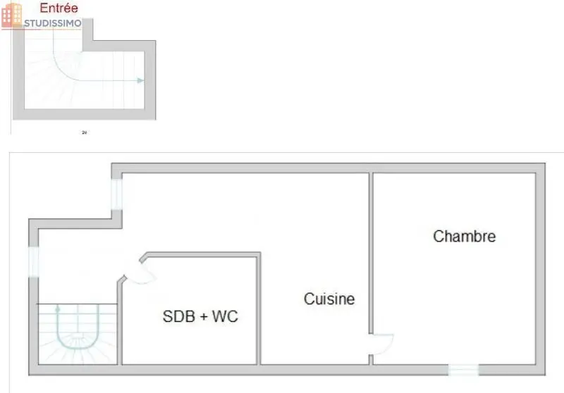 Studio 37m² Sedan 08200 - Photo 5
