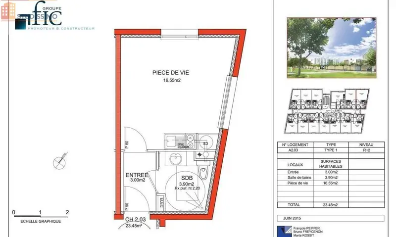 Studio 23m² Troyes - lumineux - Photo 1