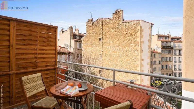 Studio meublé 20m² Marseille 1er - Lumineux, DPE A - Photo 12