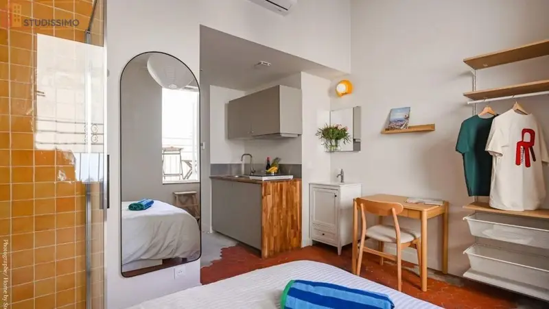 Studio meublé 20m² Marseille 1er - Lumineux, DPE A - Photo 13