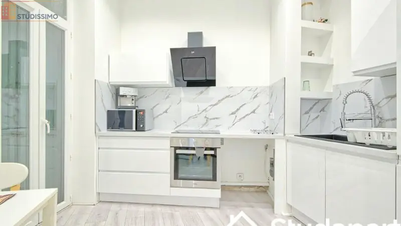Studio meublé 16m² Marseille 3e - Meublé, DPE A - Photo 1