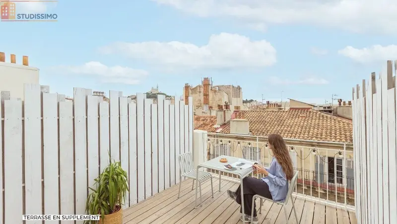 Studio meublé 28m² Marseille 8e - Centre-ville, meublé - Photo 1