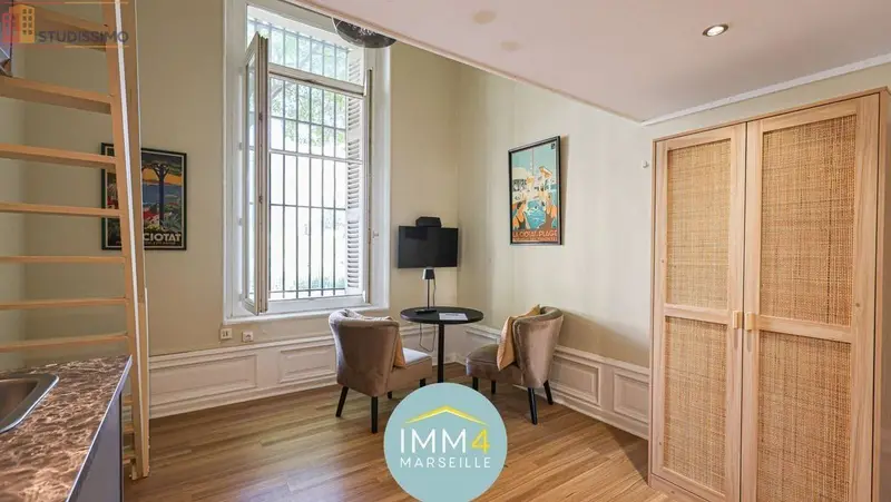 Studio meublé 24m² Marseille 4e - Meublé, lumineux - Photo 5