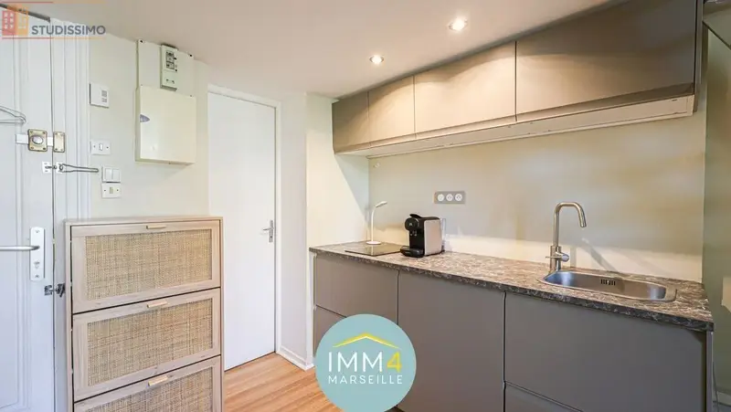 Studio meublé 24m² Marseille 4e - Meublé, lumineux - Photo 4