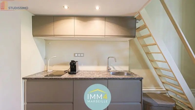 Studio meublé 24m² Marseille 4e - Meublé, lumineux - Photo 2