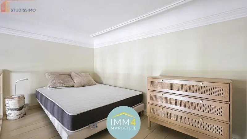 Studio meublé 24m² Marseille 4e - Meublé, lumineux - Photo 1