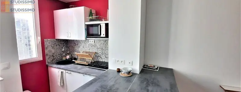 Studio meublé 27m² Marseille 6e - Lumineux, étage élevé - Photo 5