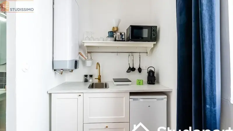 Studio meublé 20m² Marseille 2e - Meublé, proche commodités - Photo 1